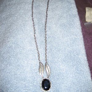 VINTAGE WESTERN GERMANY FAUX SAPPHIRE CHOKER